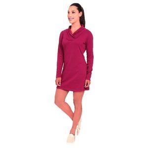 Lolë "Calm" Tunic Dress in Beaujolais Red
